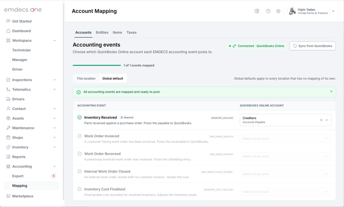 02 - Global Account Mapping