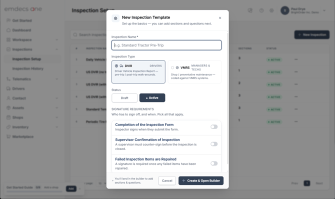 Main inspections screen-1
