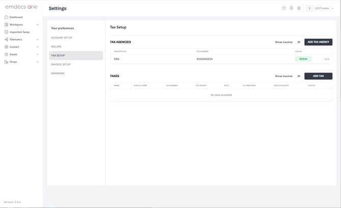 Maui Settings Page